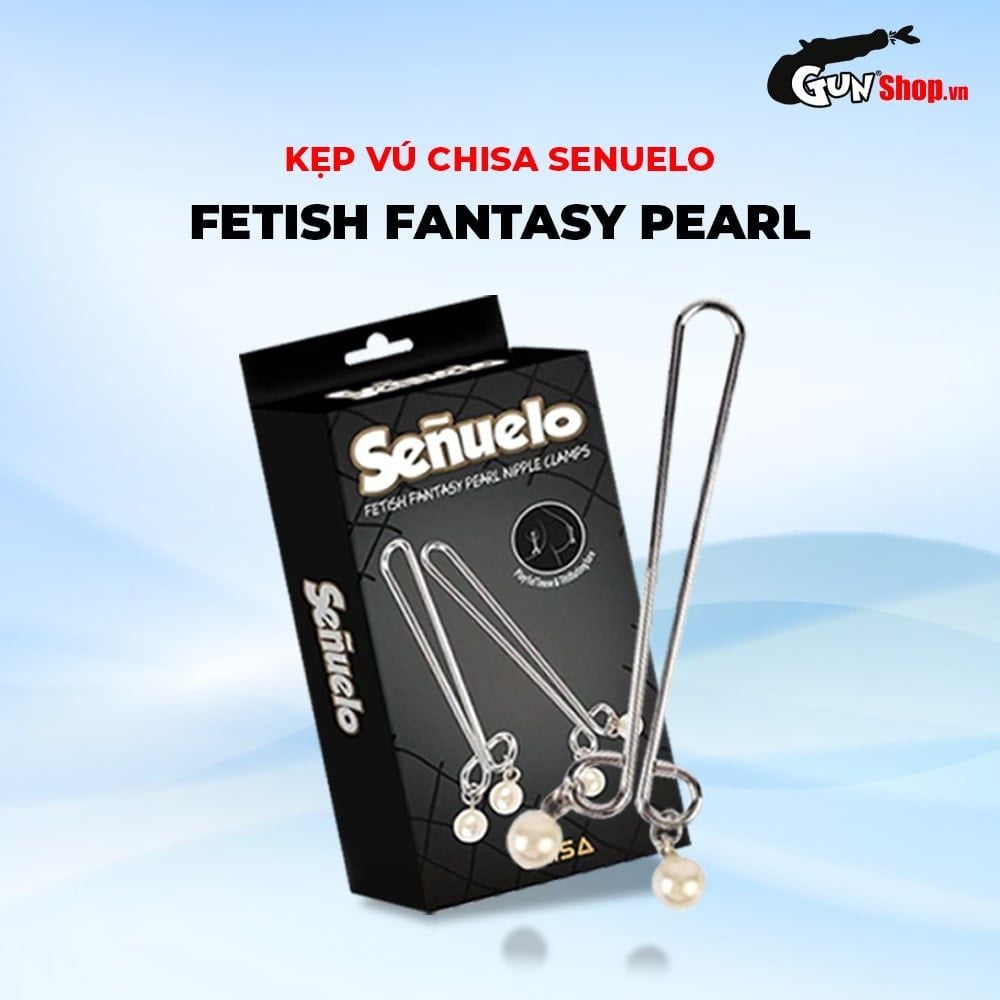 Kẹp vú kích thích đầu ti Chisa Senuelo Fetish Fantasy Pearl Nipple Clamps