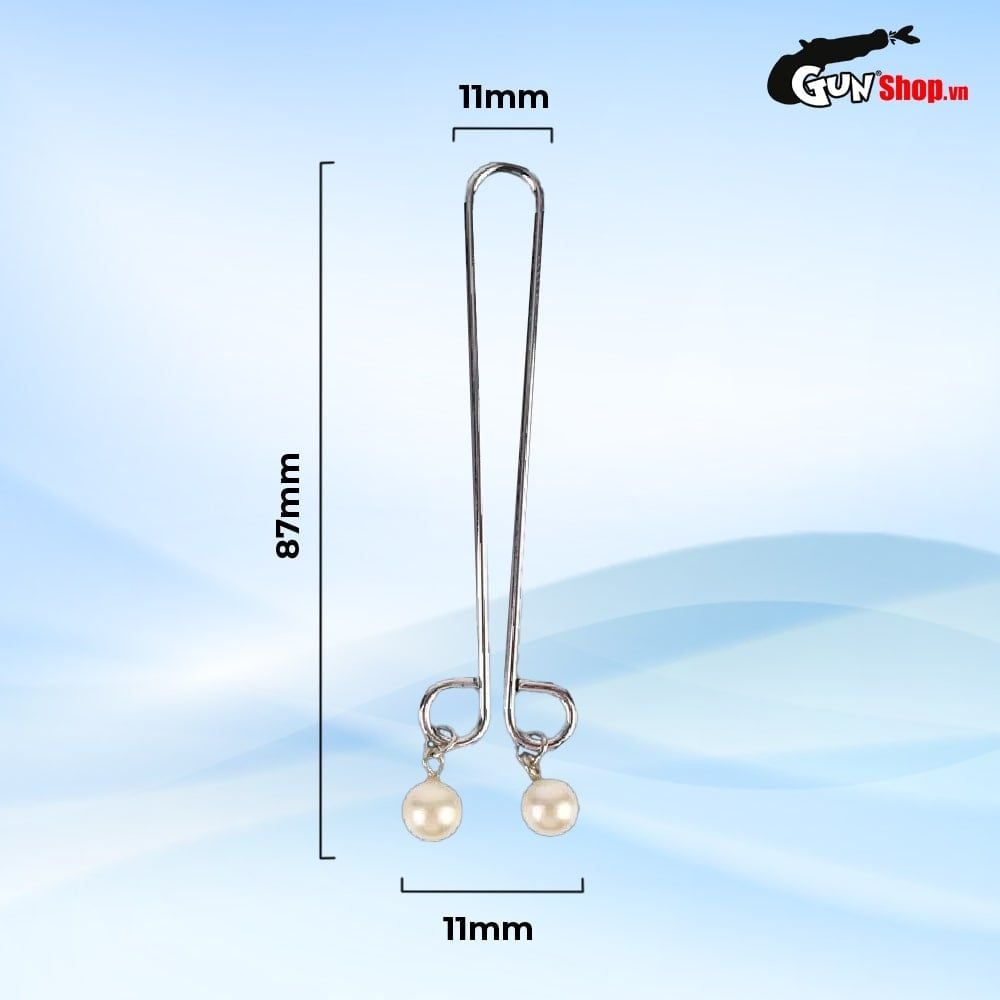 Kẹp vú kích thích đầu ti Chisa Senuelo Fetish Fantasy Pearl Nipple Clamps