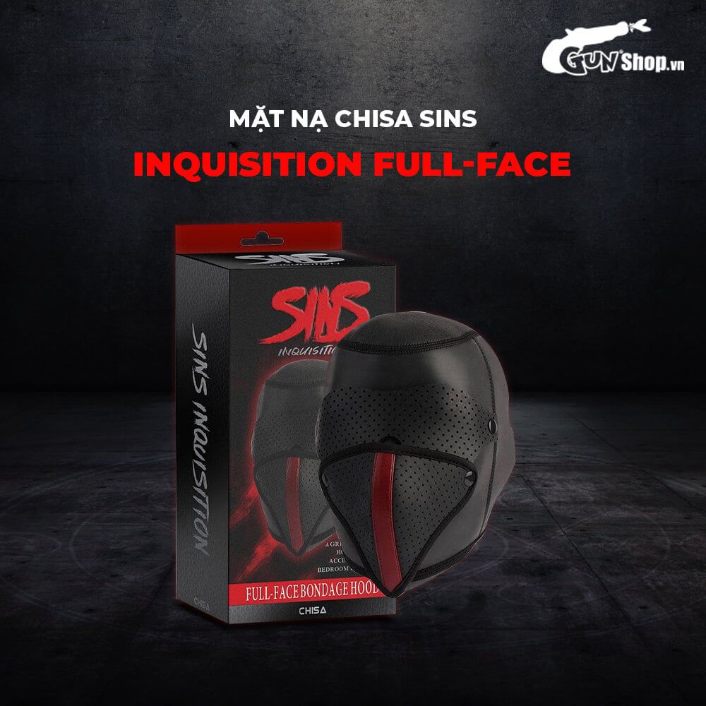 Mặt nạ BDSM Chisa Sins Inquisition Full-face Bondage Hood