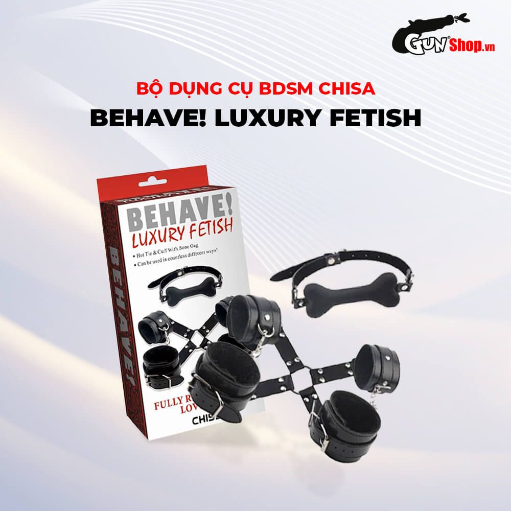 Bộ dụng cụ BDSM Chisa Behave! Luxury Fetish Fully Restrain You Lover Set