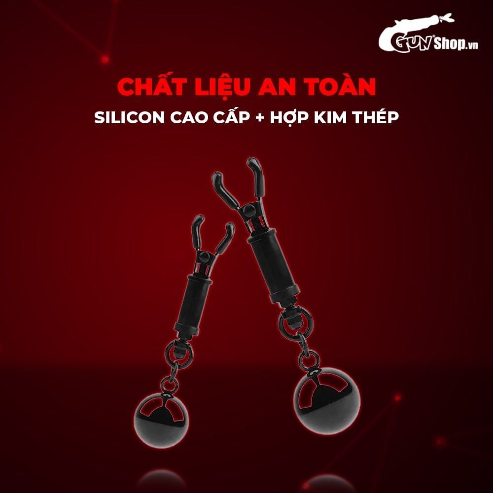 Kẹp vú kích thích đầu ti Chisa Sins Inquisition Playful Weighted Nipple Clamps