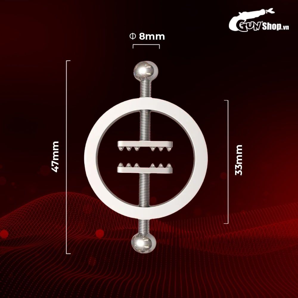 Kẹp vú kích thích đầu ti Chisa Sins Inquisition Teeth Bite Nipple Clamps