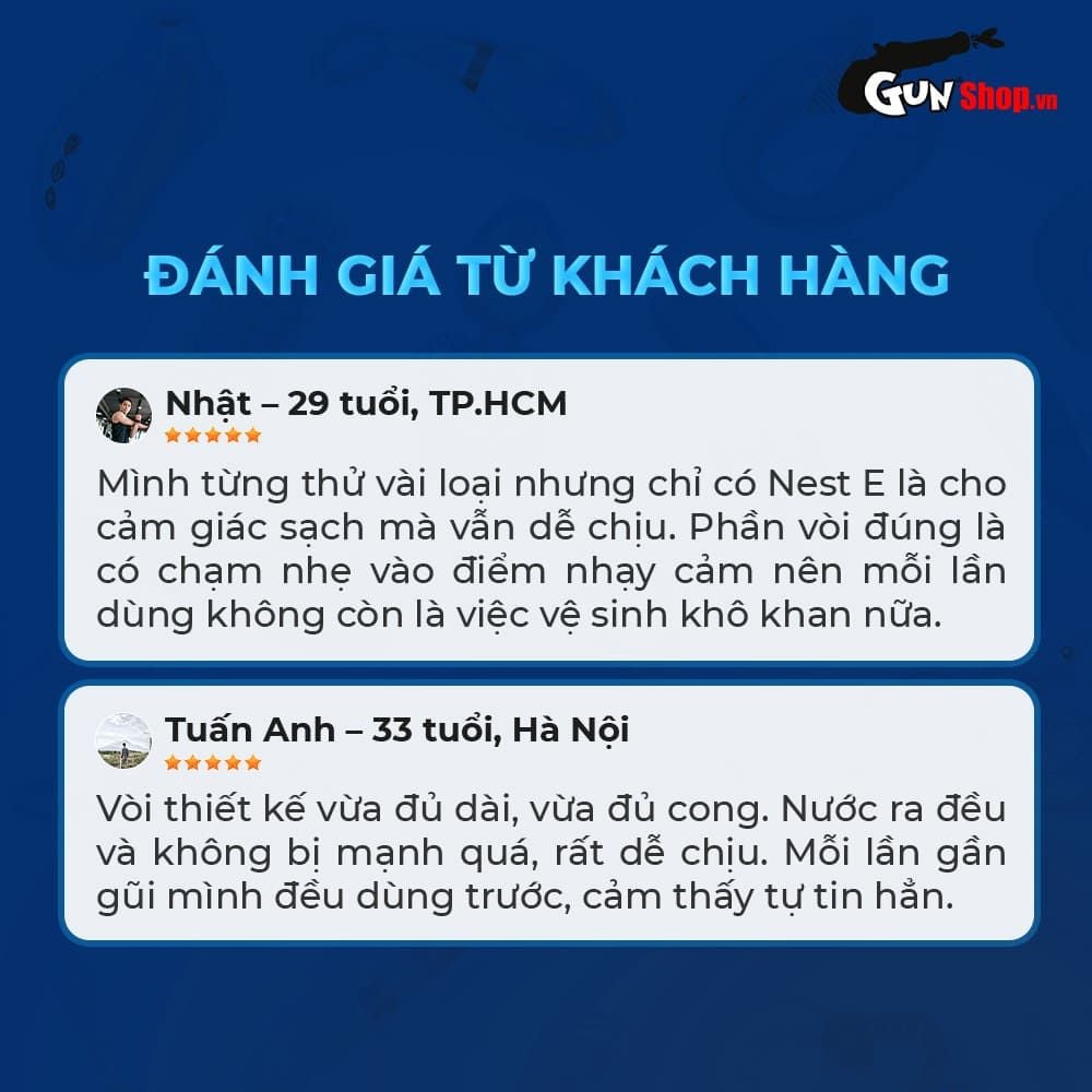 Dụng cụ vệ sinh hậu môn Shelly Play Nest E