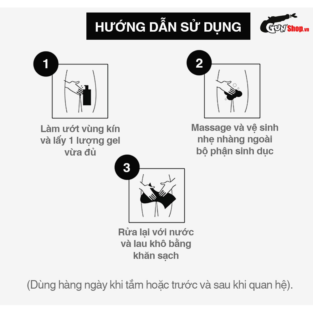 Dung dịch vệ sinh nam dạng bọt, tinh chất bạc hà tươi mát Shell Pure Peppermint Extract - 100ml