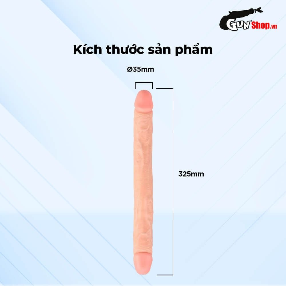 Dương vật giả 2 đầu Chisa Ballsy Super 12.8 inch