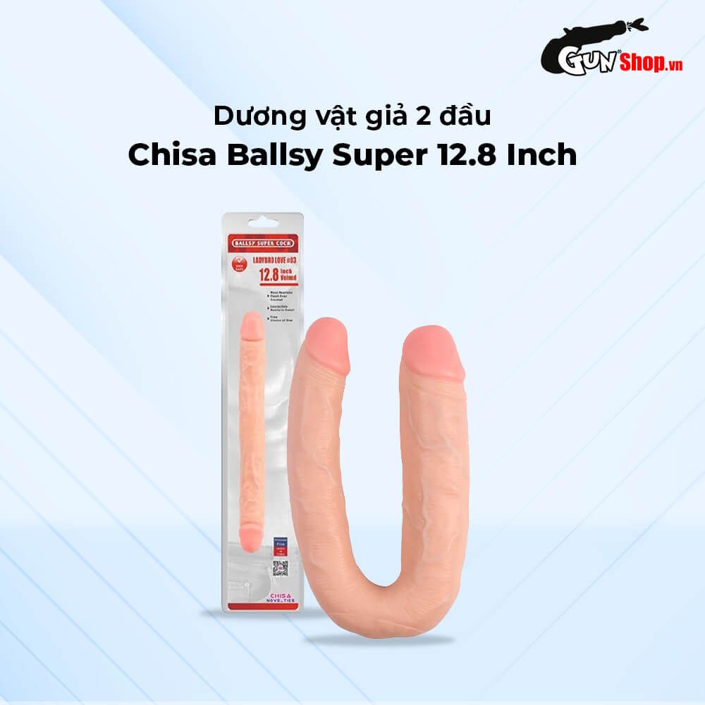 Dương vật giả 2 đầu Chisa Ballsy Super 12.8 inch