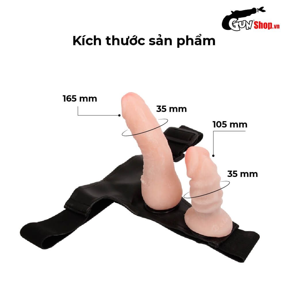 Dương vật giả có dây đeo 2 đầu Baile Female Harness Ultra