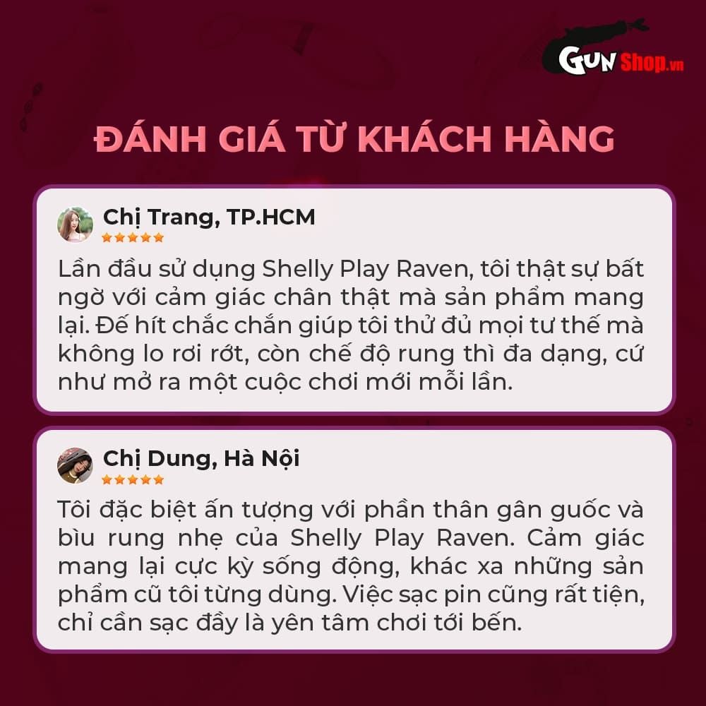 Dương vật giả dính tường Shelly Play Raven