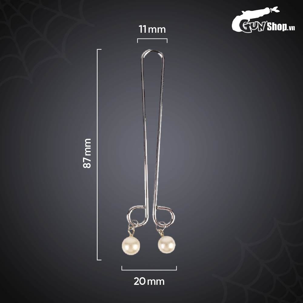 Kẹp vú kích thích đầu ti Chisa Senuelo Fetish Fantasy Pearl Nipple Clamps