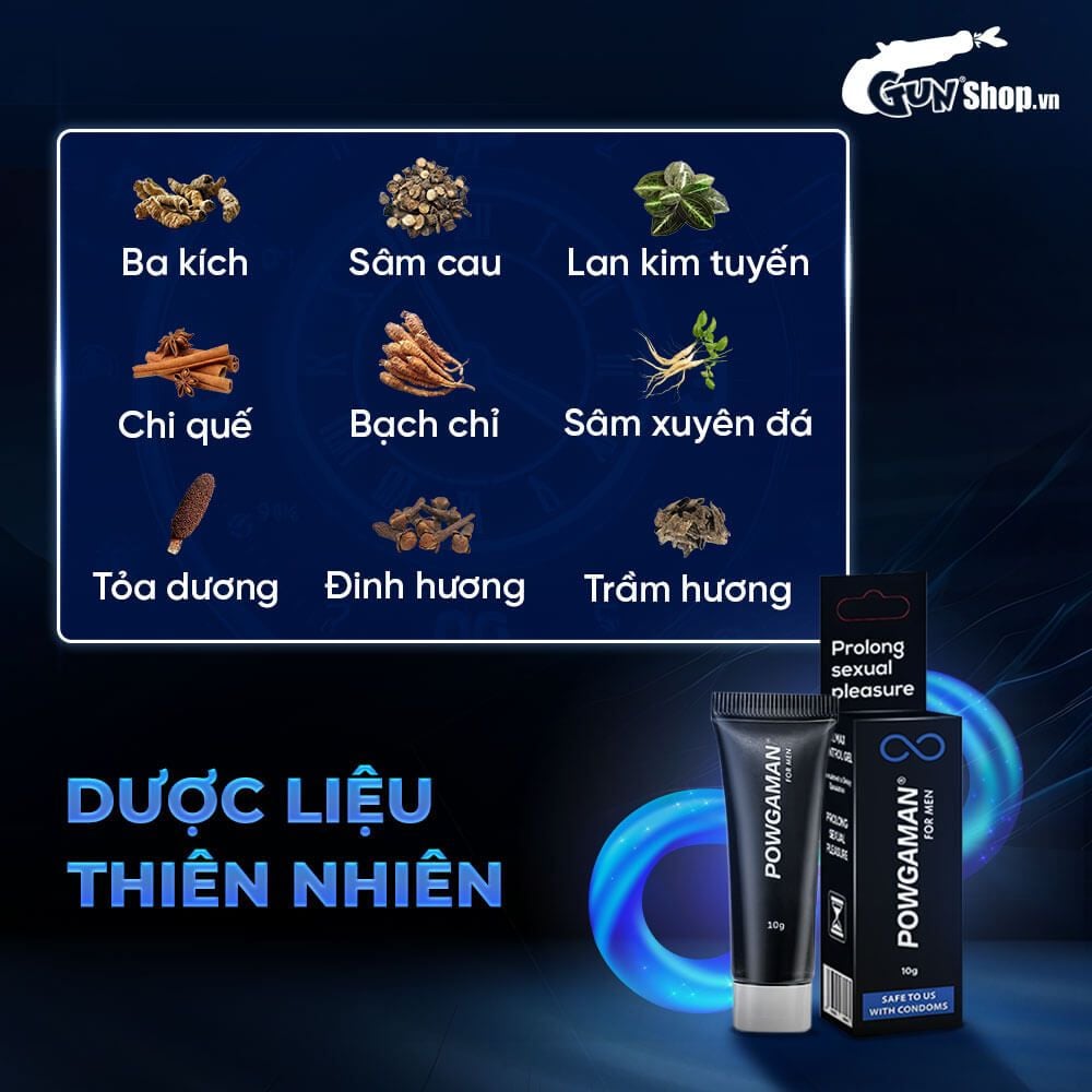 Gel bôi Powgaman chống xuất tinh sớm - Chai 10gr