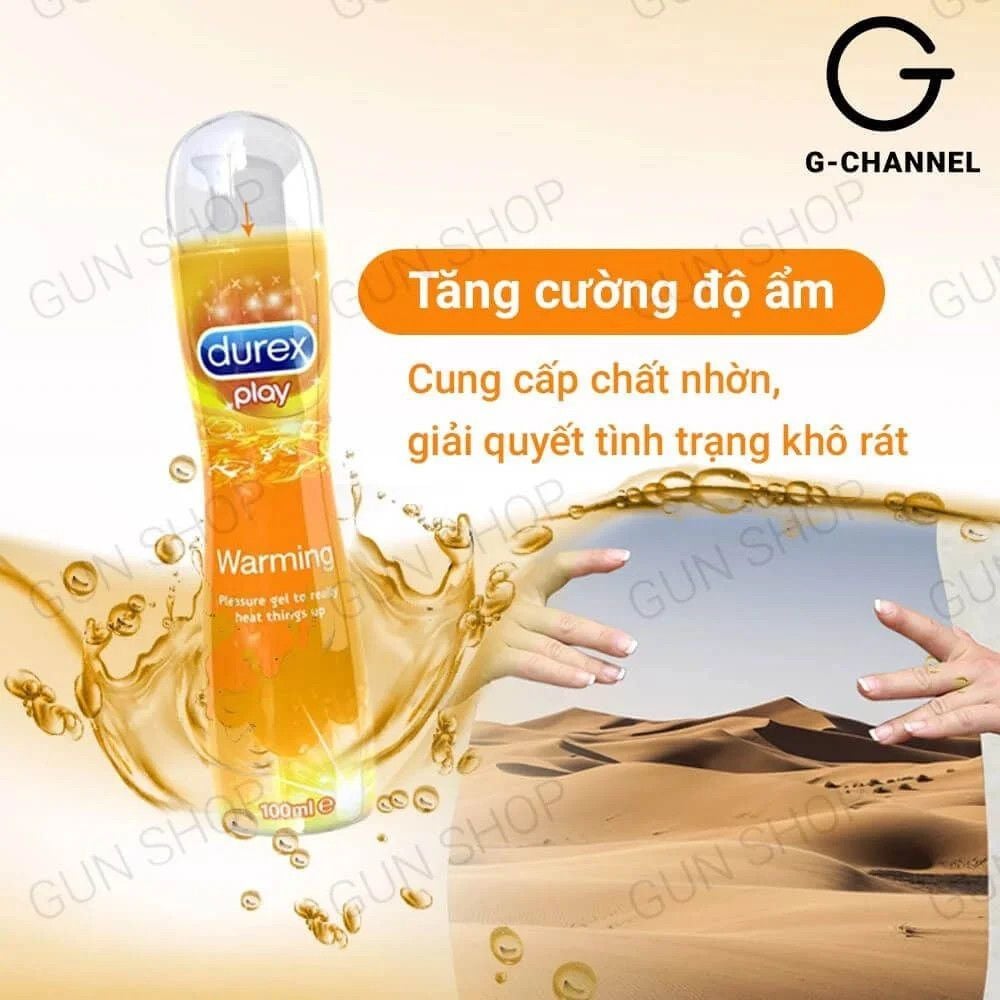 Gel bôi trơn ấm nóng Durex Warming - Chai 100ml