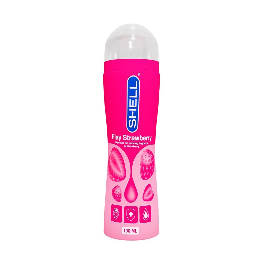 Gel bôi trơn hương dâu Shell Play Strawberry - Chai 100ml