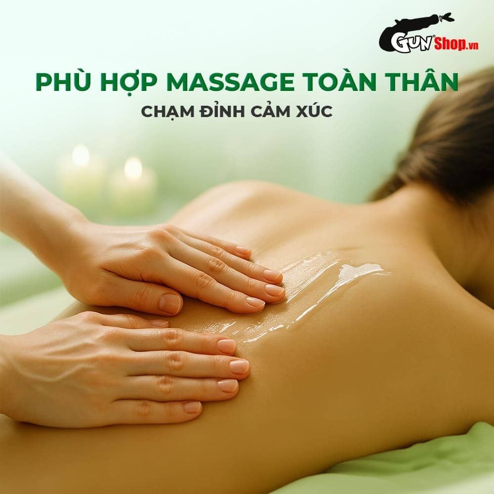 Gel bôi trơn Shell Play Massage 2 in 1 Aloe Vera - Chai 200ml