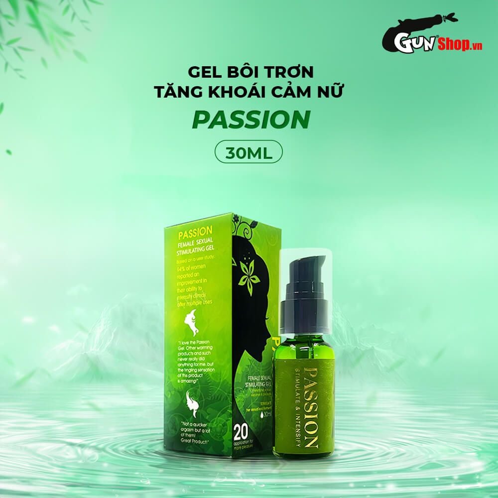 Gel bôi trơn tăng khoái cảm nữ Passion - Chai 30ml