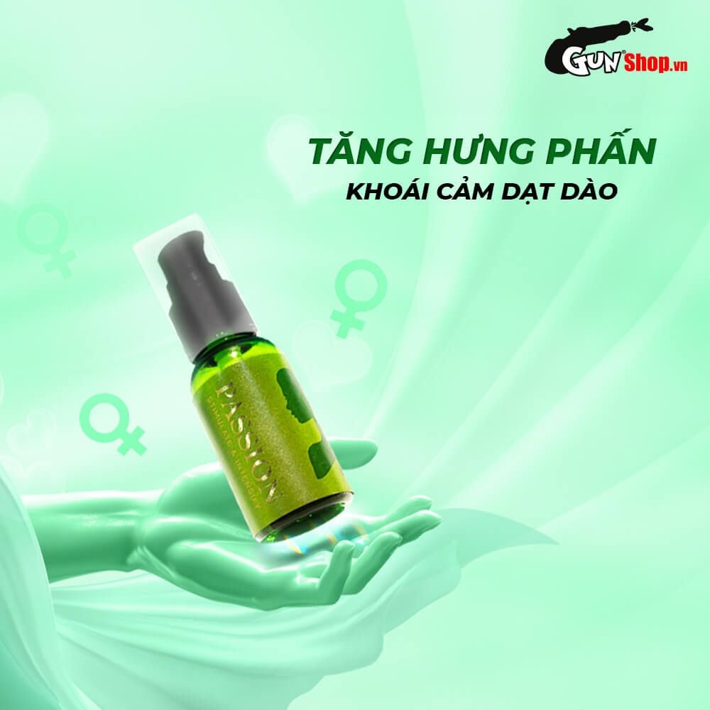 Gel bôi trơn tăng khoái cảm nữ Passion - Chai 30ml