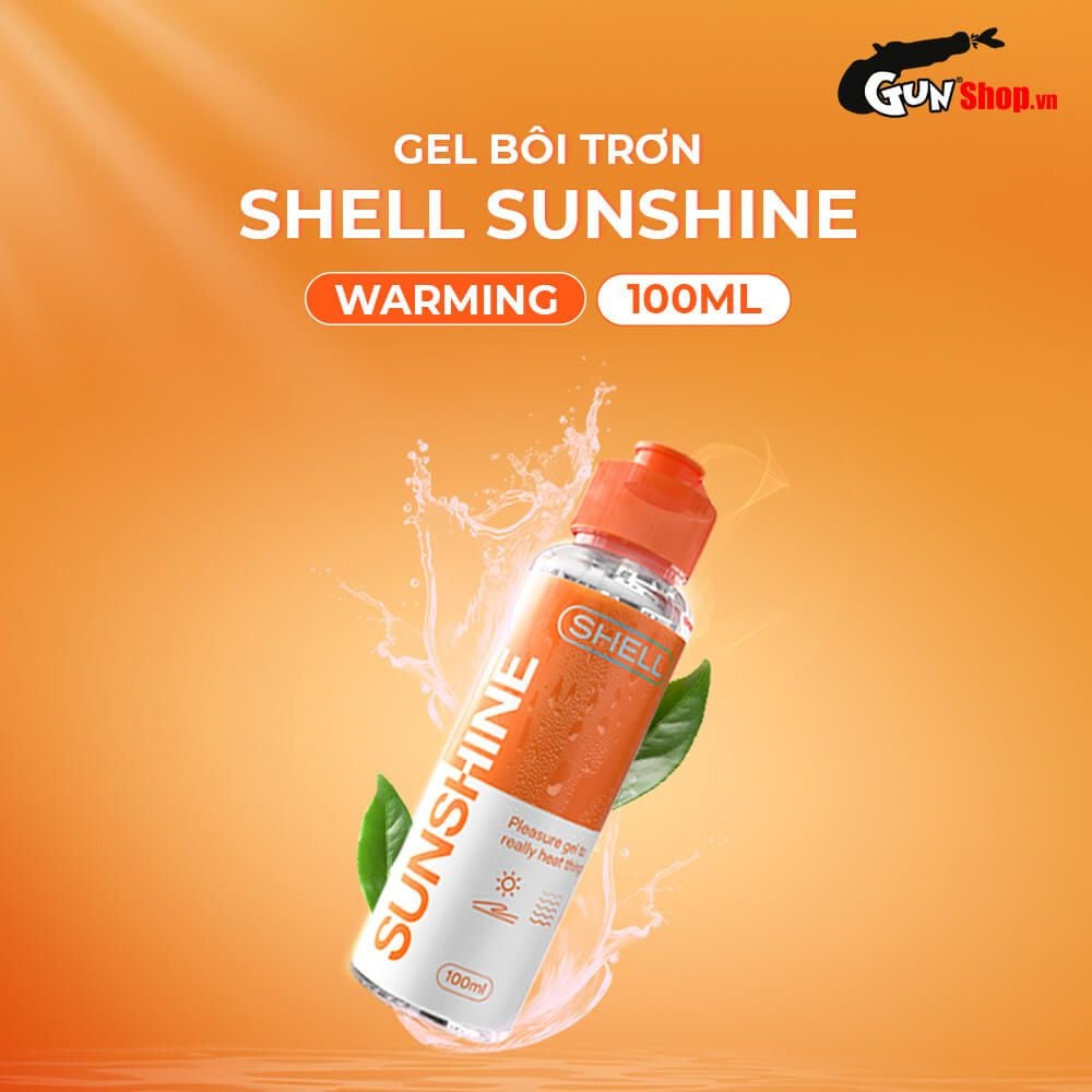 Gel bôi trơn ấm nóng Shell Sunshine - Chai 100ml