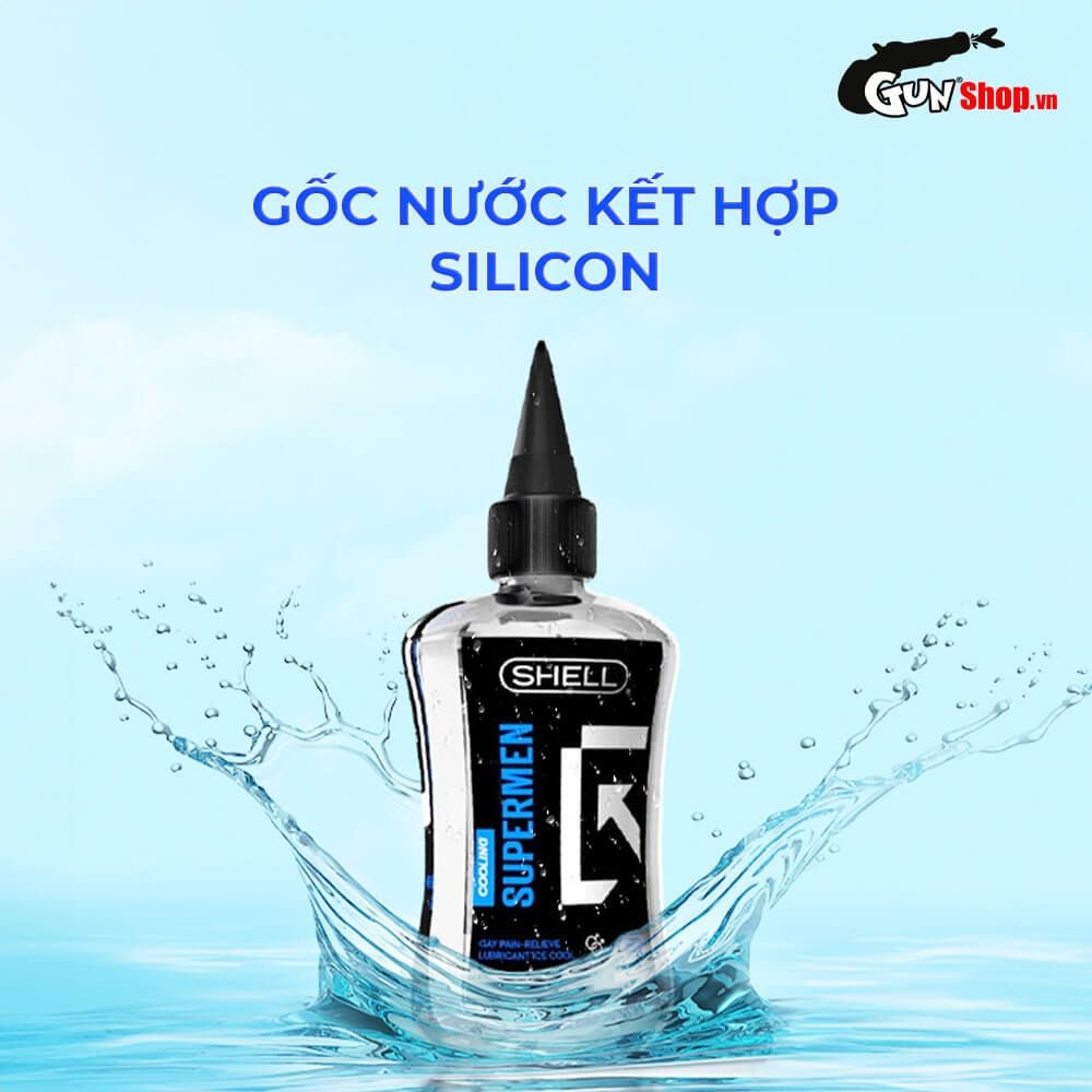 Gel bôi trơn hậu môn mát lạnh Shell Supermen Cooling - Chai 90ml