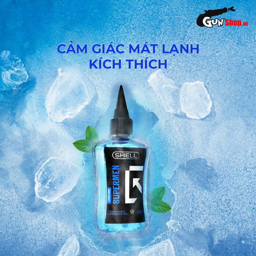 Gel bôi trơn hậu môn mát lạnh Shell Supermen Cooling - Chai 90ml