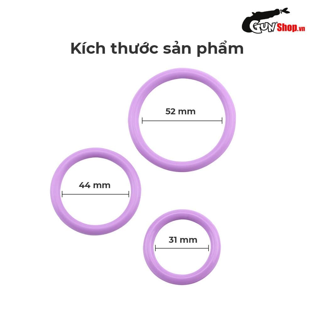 Vòng đeo kéo dài thời gian Chisa Magnum Force Cock Ring - Purple