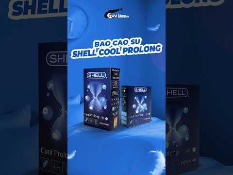 Bao cao su Shell Cool Prolong - Siêu mỏng, kéo dài thời gian, bạc hà mát lạnh - Hộp 10 cái