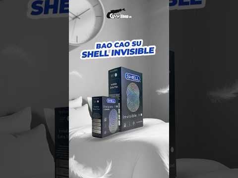 Bao cao su Shell Invisible - Siêu mỏng, chống tuột, kéo dài thời gian - Hộp 3 cái
