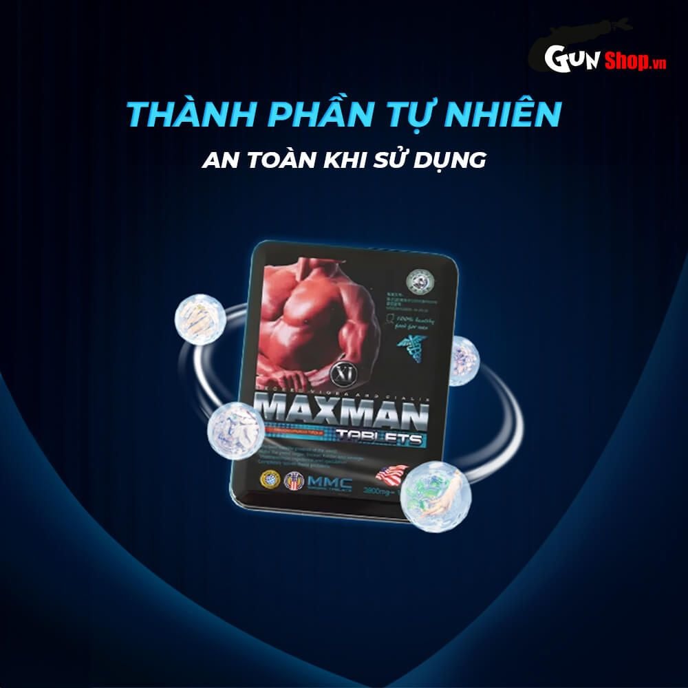 Viên uống hỗ trợ cương dương, tăng cường sinh lý Maxman - Hộp 10 viên