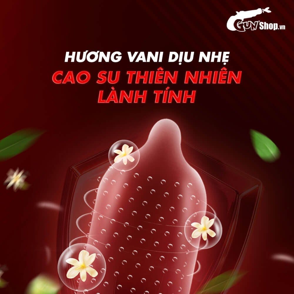 Bao cao su Juncai 001 Okamto G-Spot Black - Siêu mỏng, gai li ti - Hộp 10 cái