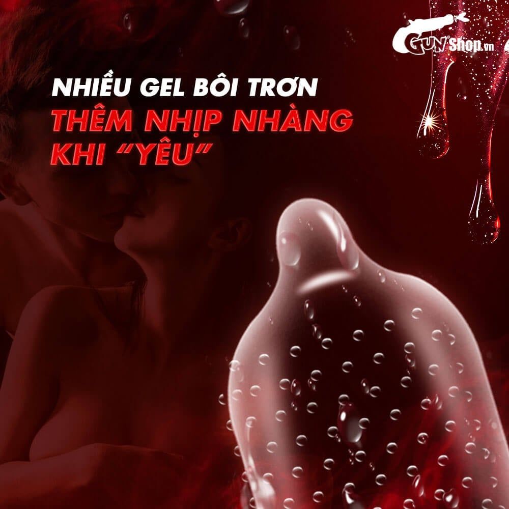 Bao cao su Juncai 001 Okamto G-Spot Black - Siêu mỏng, gai li ti - Hộp 10 cái