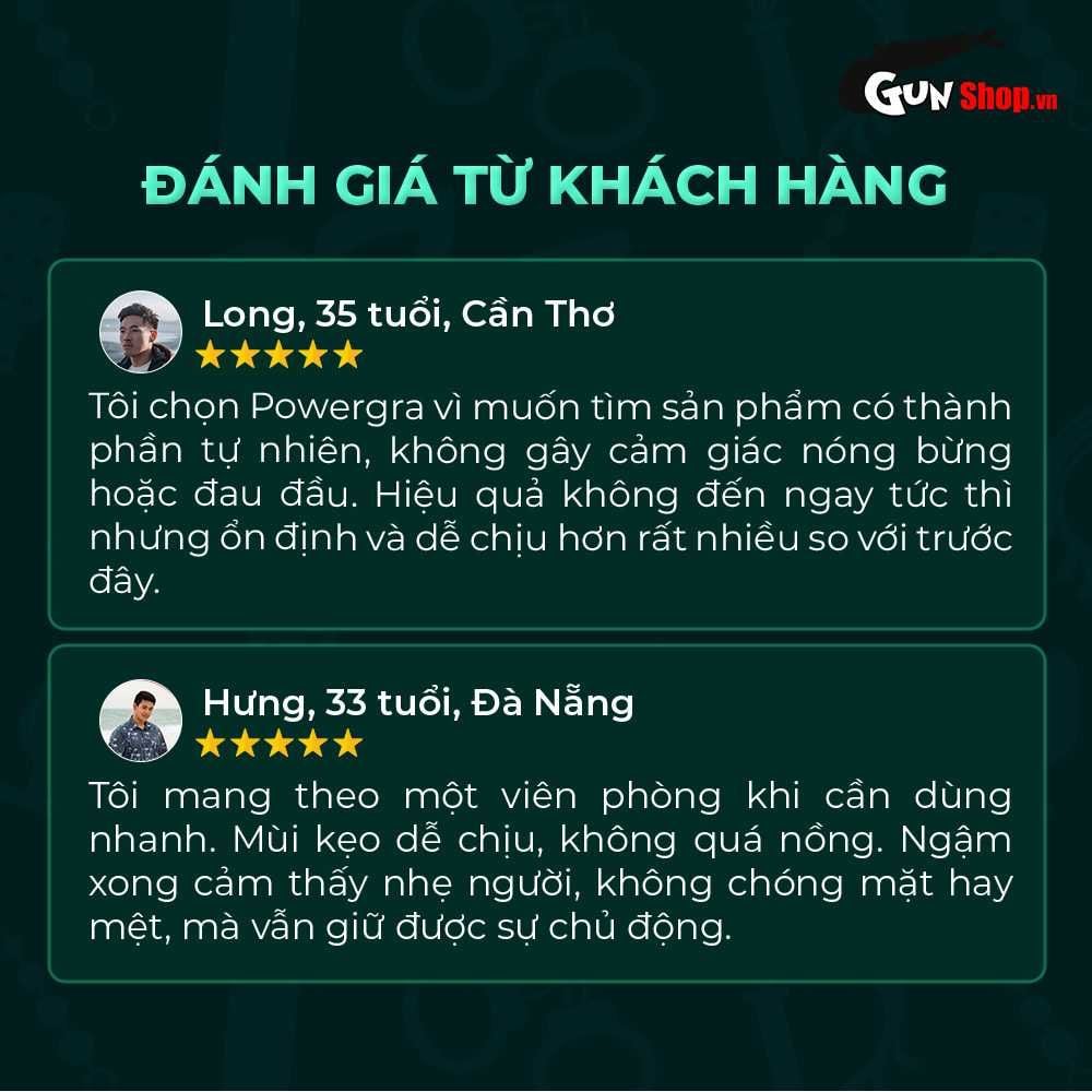 Kẹo bạc hà Powergra Mint Energy tăng cường sinh lý - 1 viên