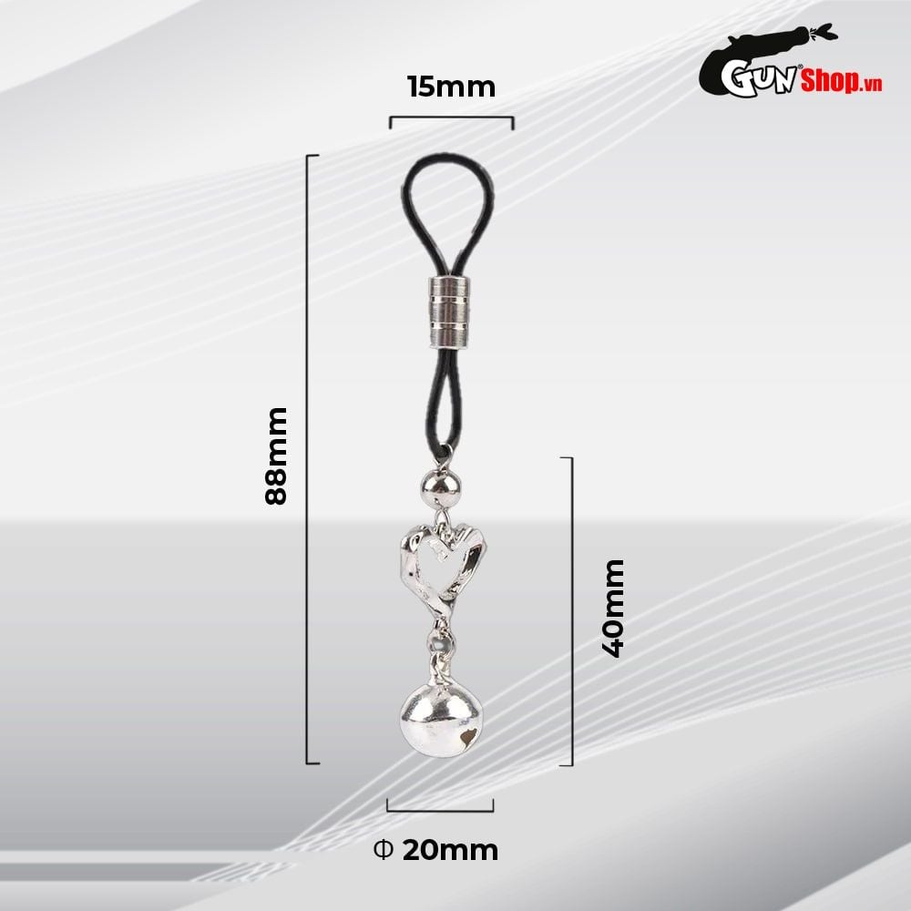 Kẹp vú kích thích đầu ti Chisa Senuelo Heart Echo Nipple Clamps