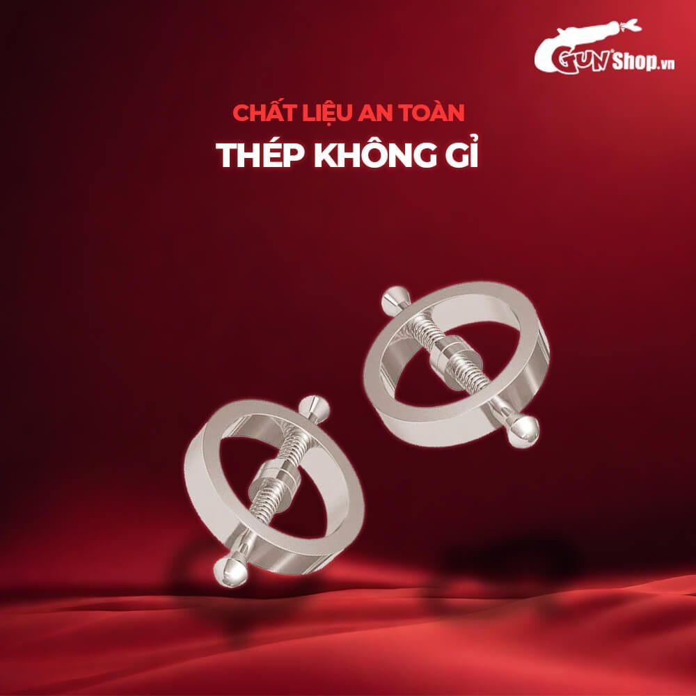 Kẹp vú kích thích đầu ti Chisa Sins Inquisition Spring Metal