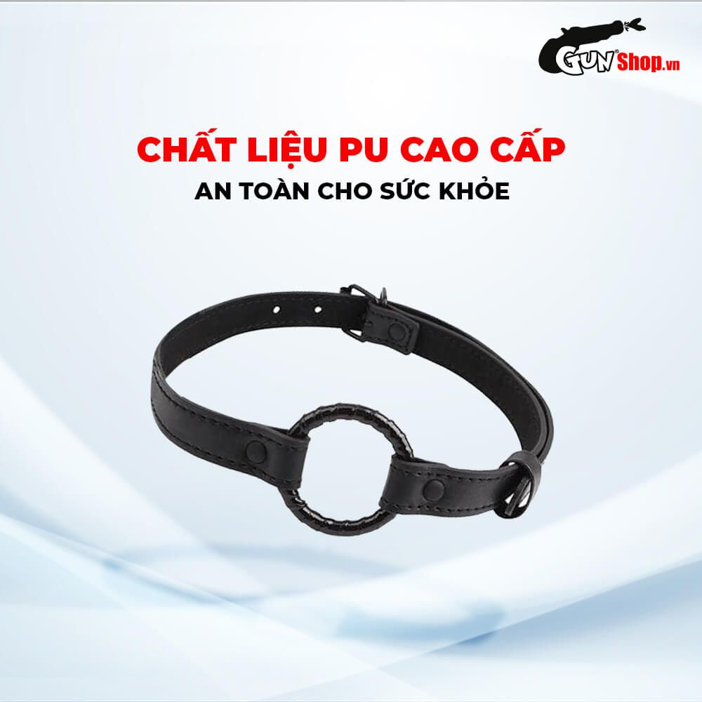 Khóa miệng BDSM Chisa Fierce Euphoria Black Metal O-ring Gag
