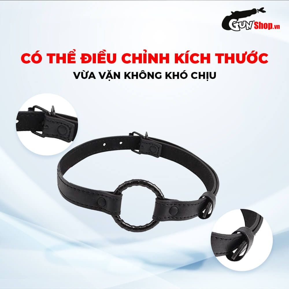 Khóa miệng BDSM Chisa Fierce Euphoria Black Metal O-ring Gag