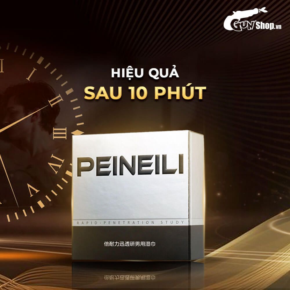 Khăn lau Peineili kéo dài thời gian - Hộp 12 cái