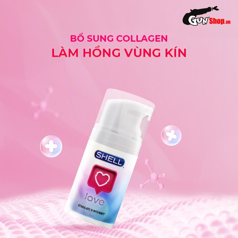Gel bôi trơn se khít âm đạo và tăng khoái cảm nữ Shell Love Pink - Chai 50ml
