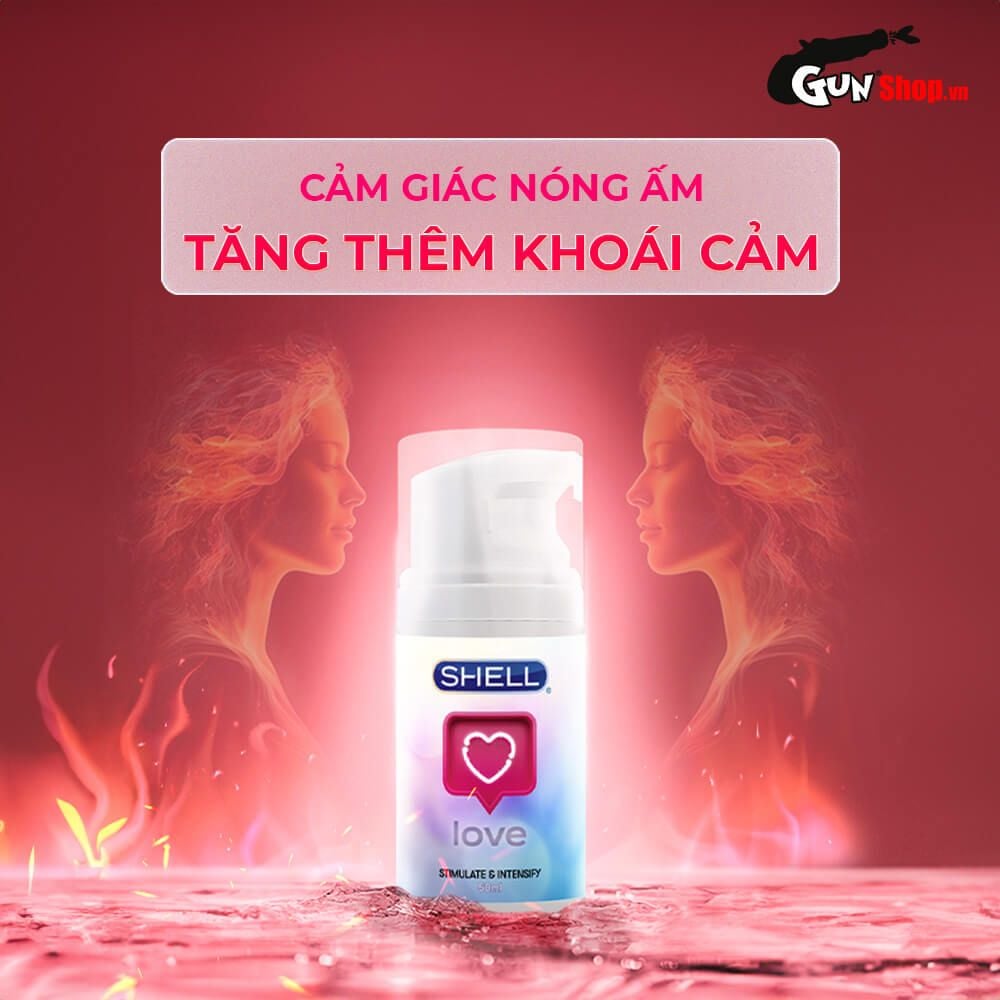Gel bôi trơn se khít âm đạo và tăng khoái cảm nữ Shell Love Pink - Chai 50ml
