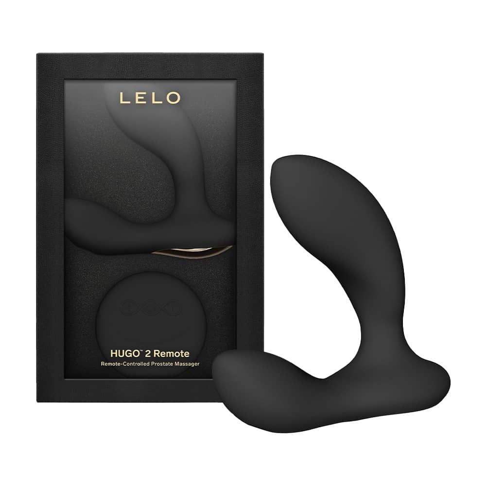 Máy massage tuyến tiền liệt Lelo Hugo 2 Remote Black