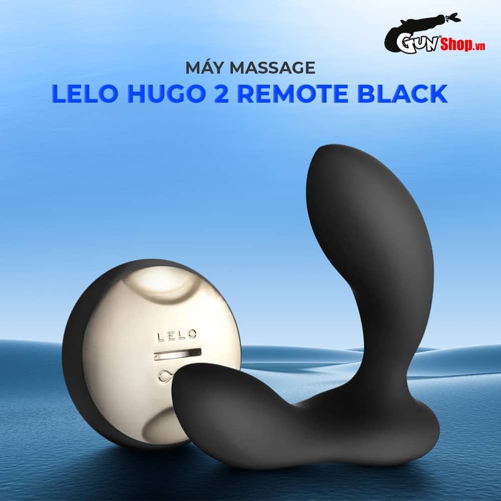 Máy massage tuyến tiền liệt Lelo Hugo 2 Remote Black