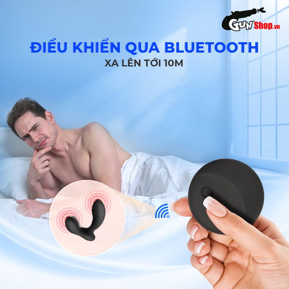 Máy massage tuyến tiền liệt Lelo Hugo 2 Remote Black