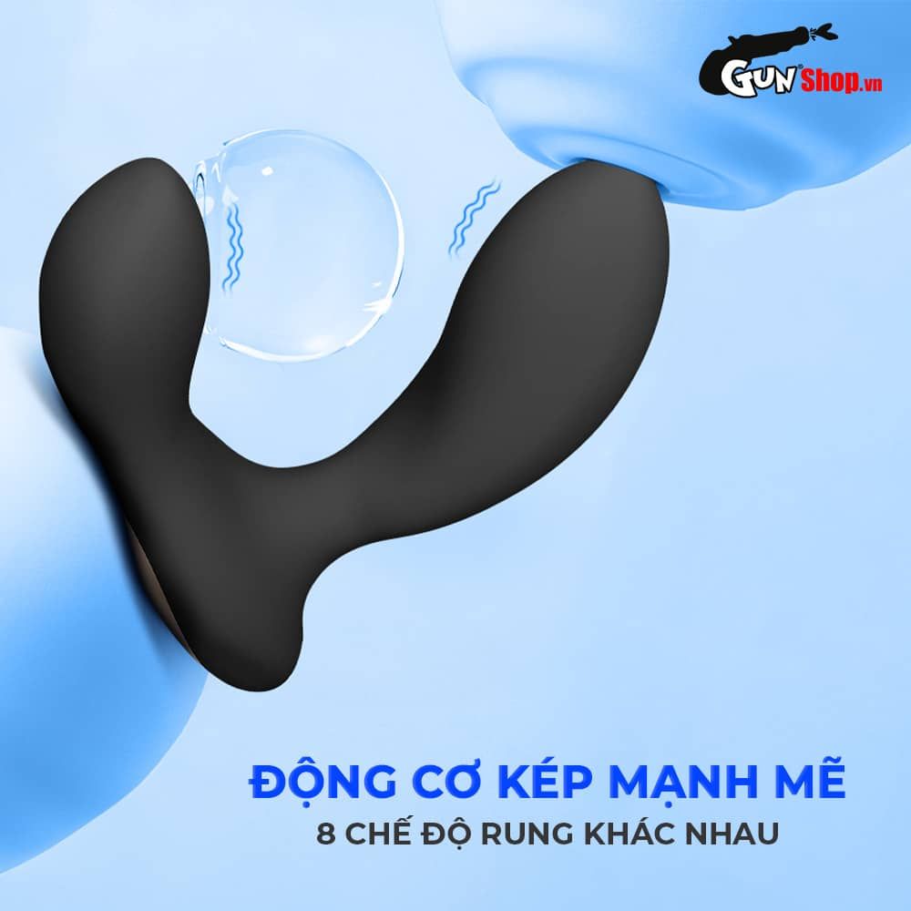 Máy massage tuyến tiền liệt Lelo Hugo 2 Remote Black