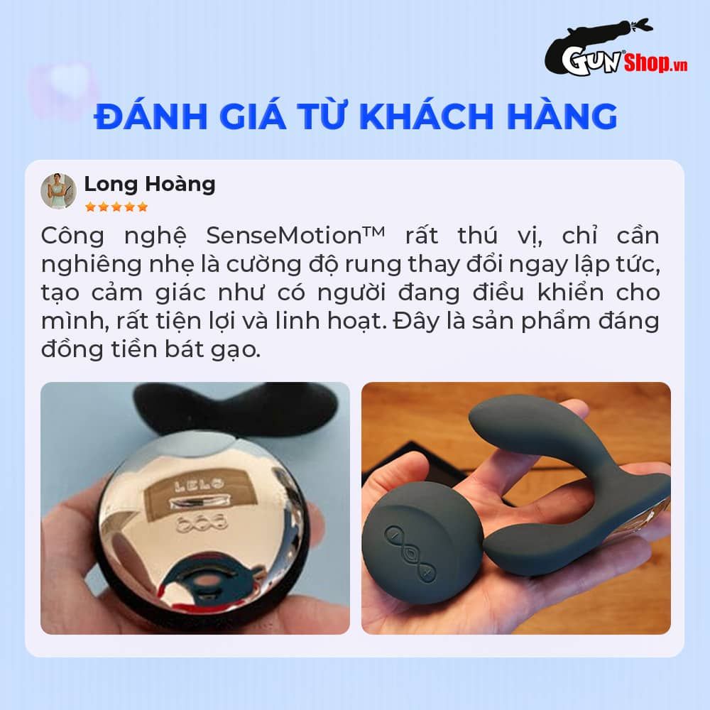 Máy massage tuyến tiền liệt Lelo Hugo 2 Remote Black