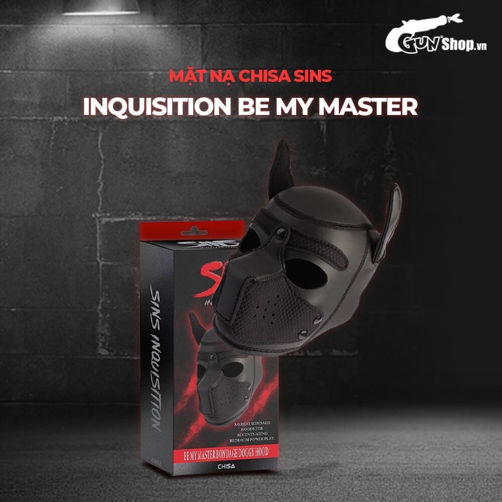 Mặt nạ BDSM Chisa Sins Inquisition Be My Master Bondage Doggy Hood