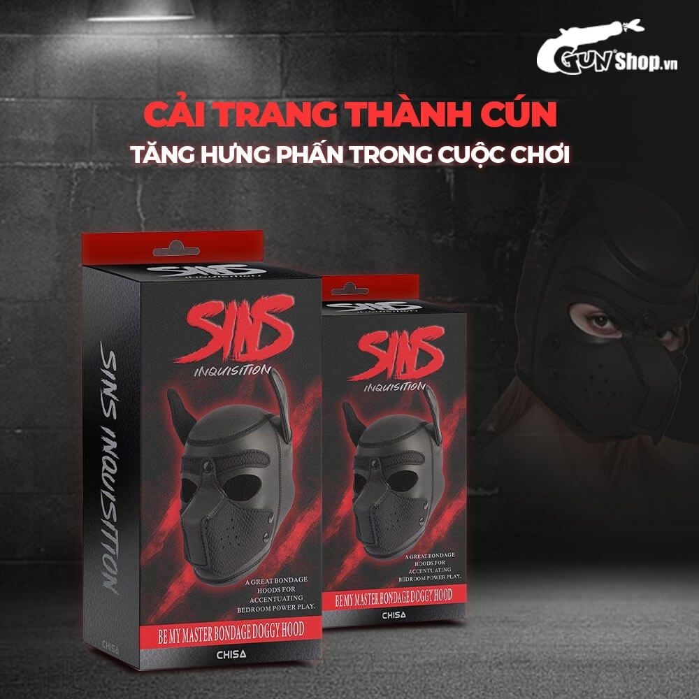 Mặt nạ BDSM Chisa Sins Inquisition Be My Master Bondage Doggy Hood