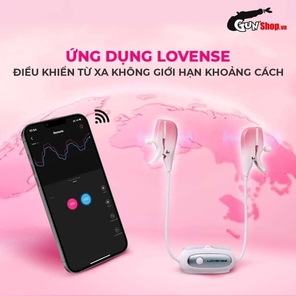 Máy massage kẹp vú Lovense Gemini