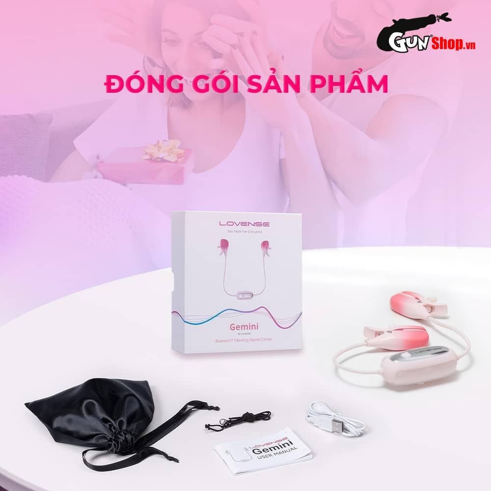 Máy massage kẹp vú Lovense Gemini