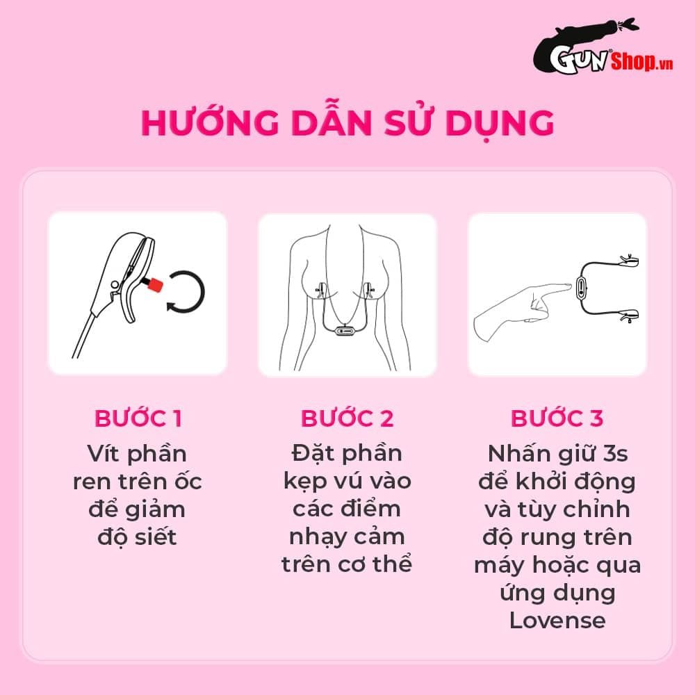 Máy massage kẹp vú Lovense Gemini