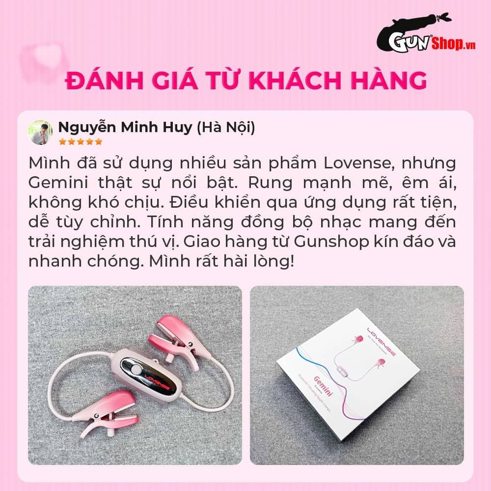 Máy massage kẹp vú Lovense Gemini