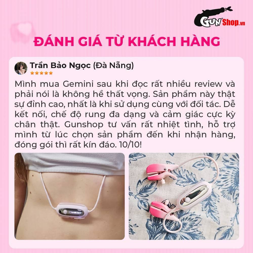 Máy massage kẹp vú Lovense Gemini