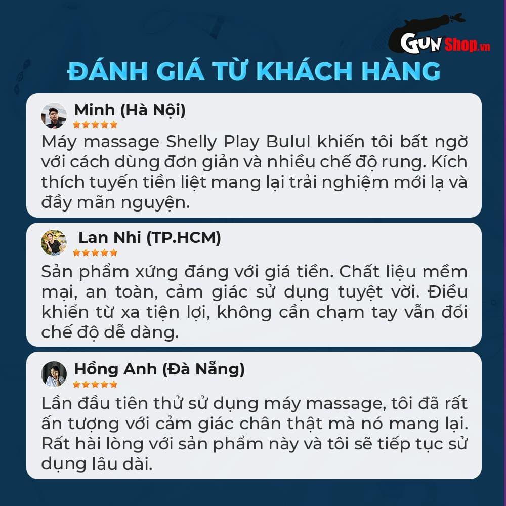 Máy massage tuyến tiền liệt Shelly Play Bulul
