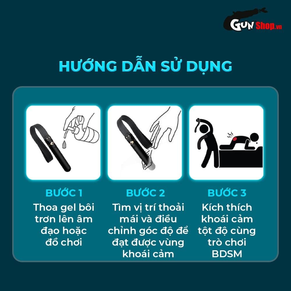 Máy massage kết hợp roi da BDSM Shelly Play Temptation